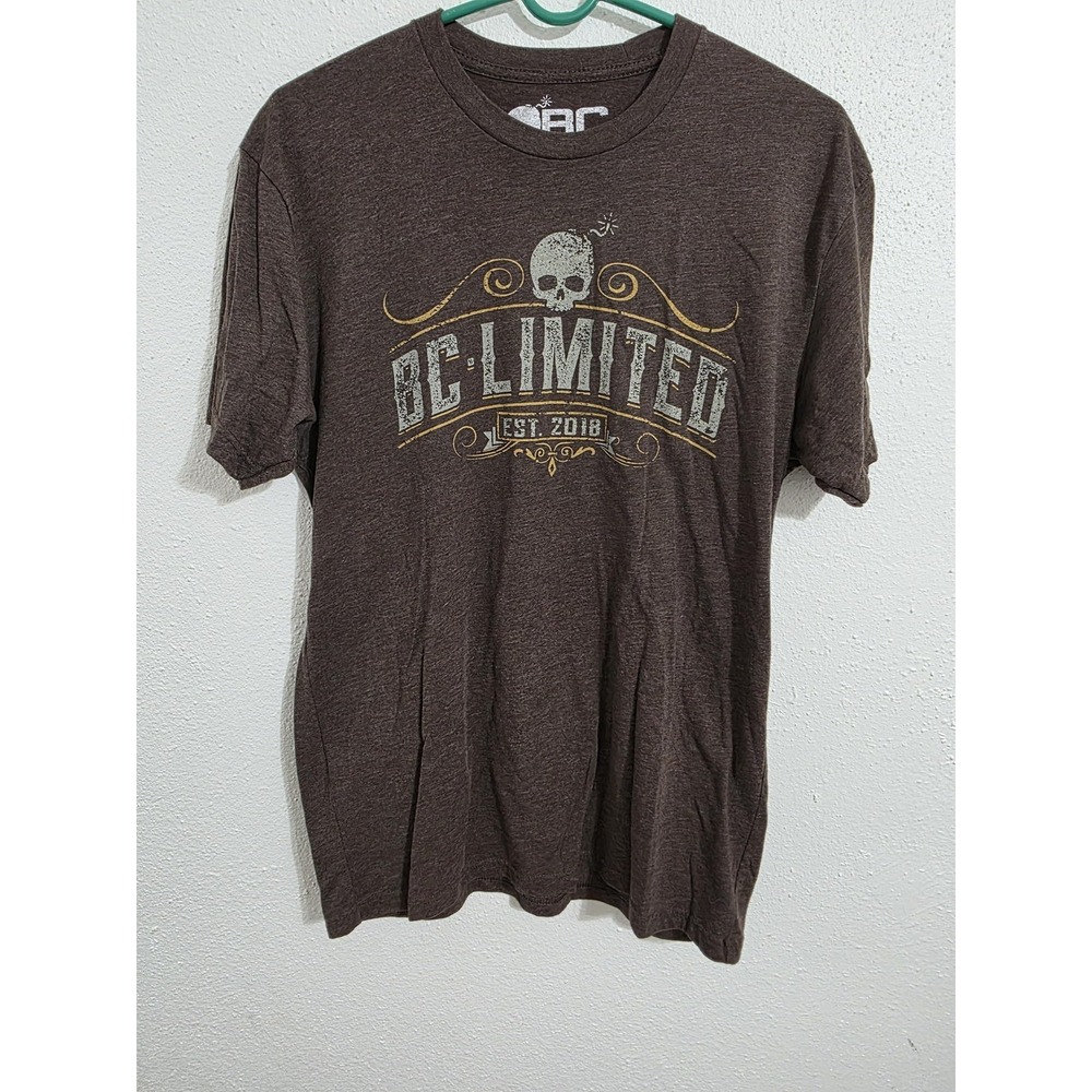 BC Limited Shirt Mens Large Brown BC Limited Est 2018 Skull Graphic Tee